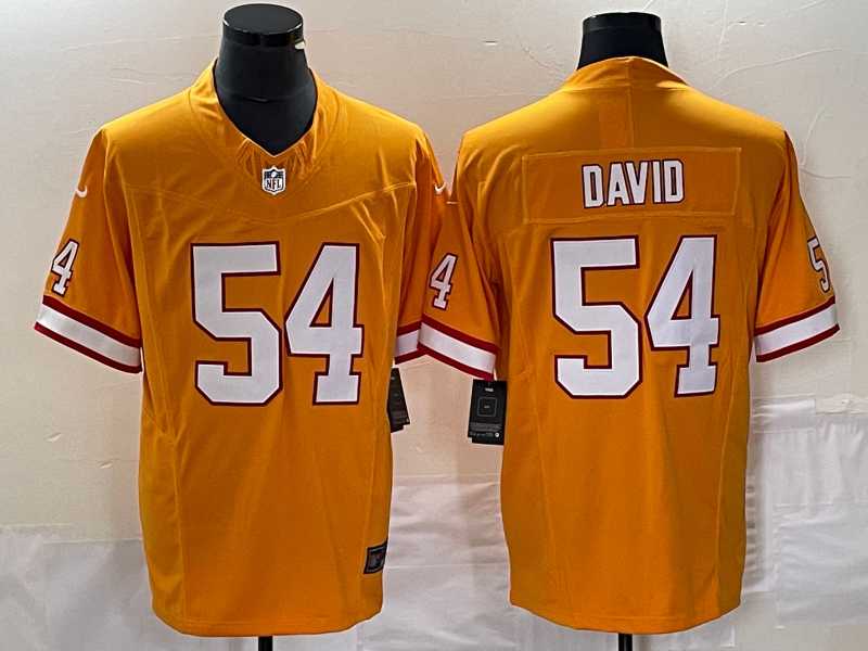 Men%27s Tampa Bay Buccaneers #54 Lavonte David Orange 2023 F.U.S.E. Throwback Limited Stitched Jersey
